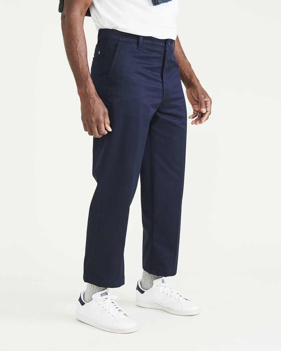 (image for) Exquisite Workmanship Cropped Khakis, Relaxed Fit